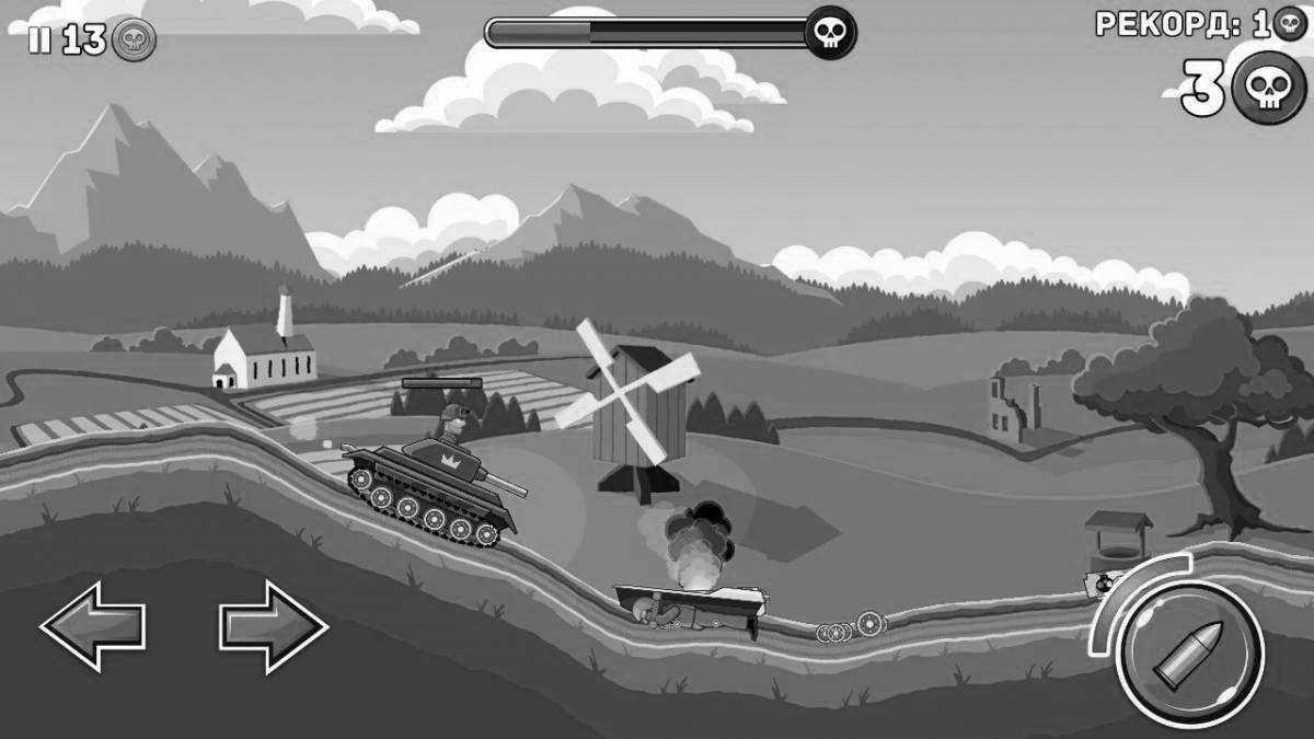 Photo Glorious Steel Hills coloring page