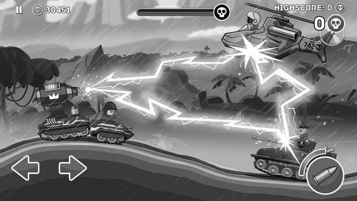 Photo Exquisite steel hills coloring page