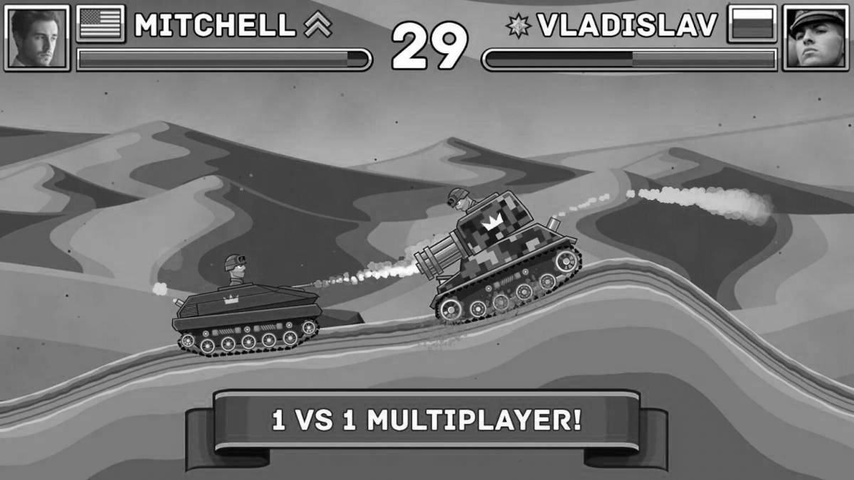 Photo Dazzling steel hills coloring page