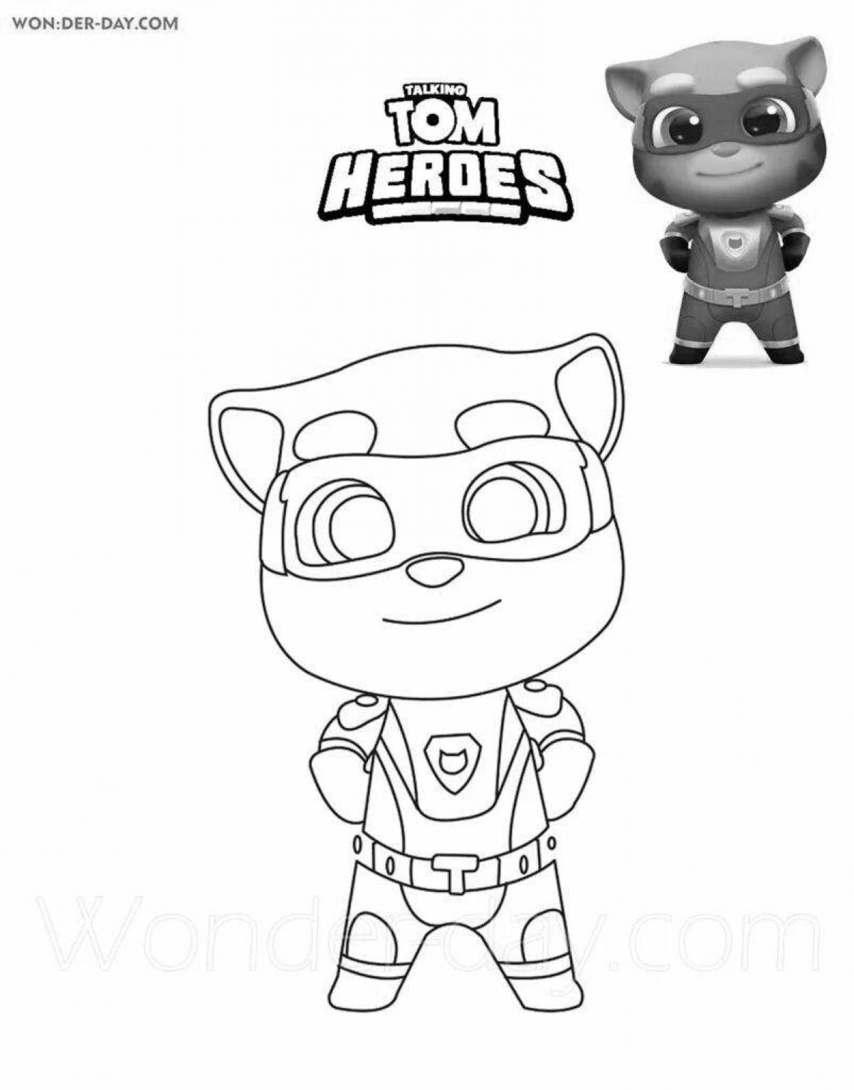 Tom Chase's bright heroes coloring book