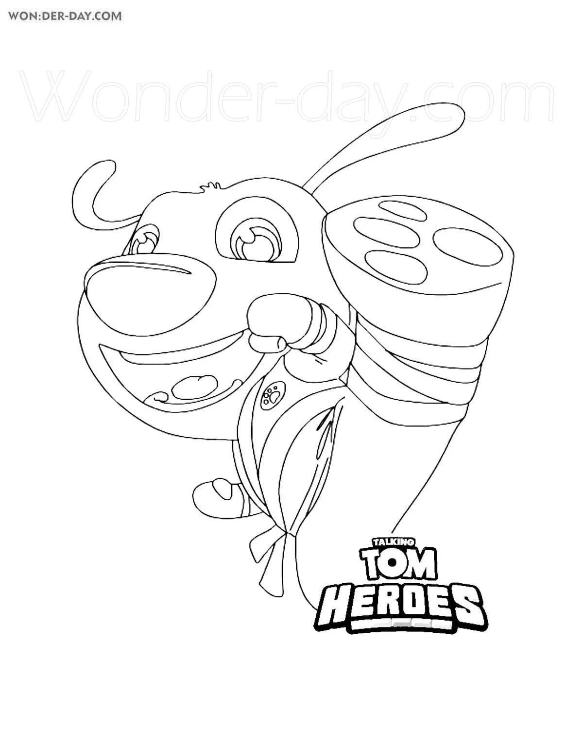 Coloring funny tom chase heroes