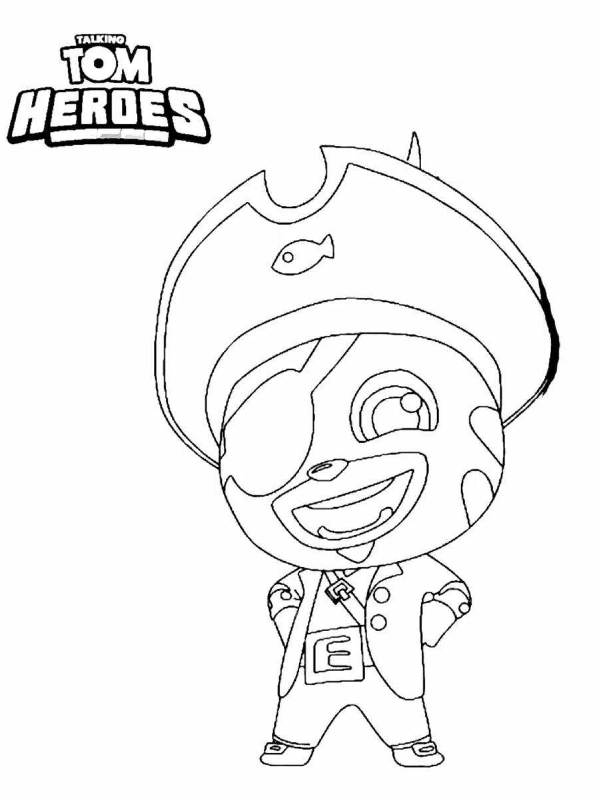Coloring playful tom chase heroes