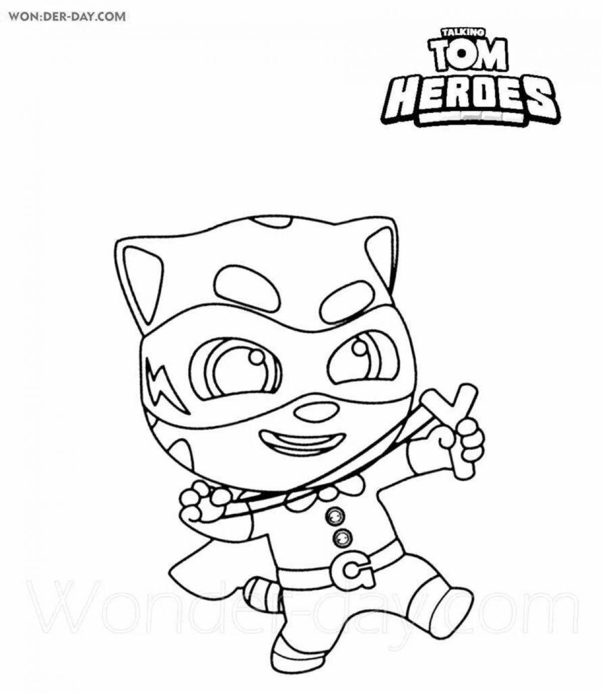 Tom chase dynamic coloring page