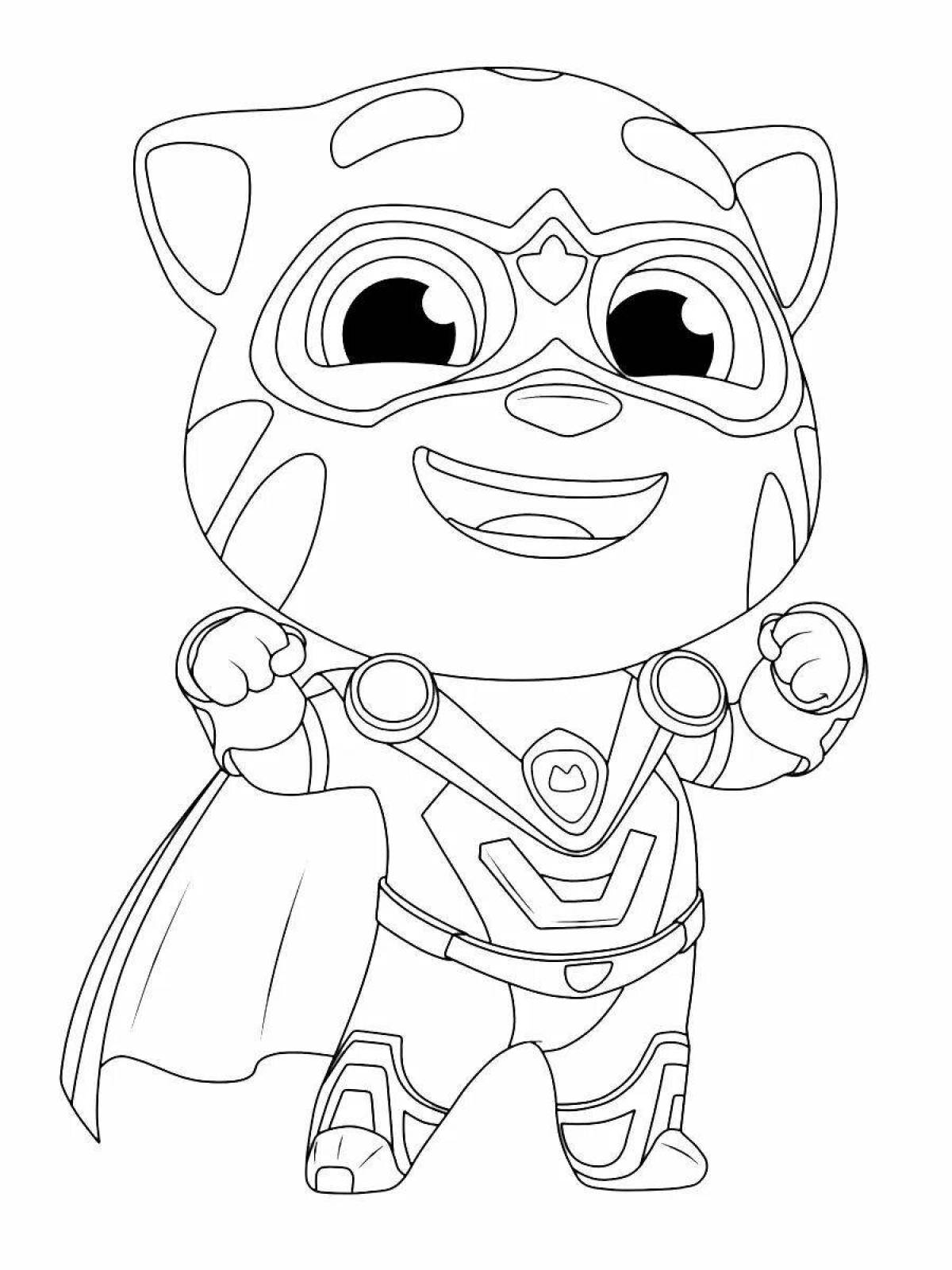 Tom chase's animated coloring page