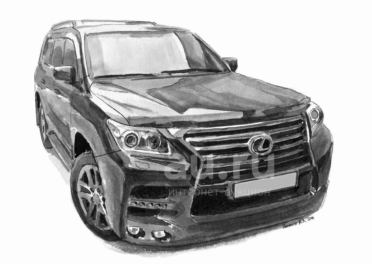 Раскраска exalted lexus lx 570