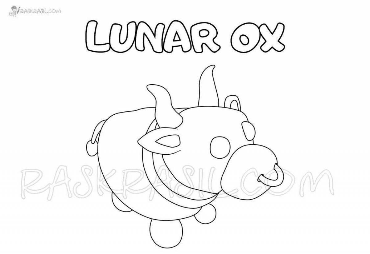 Цветная раскраска adopt me trade