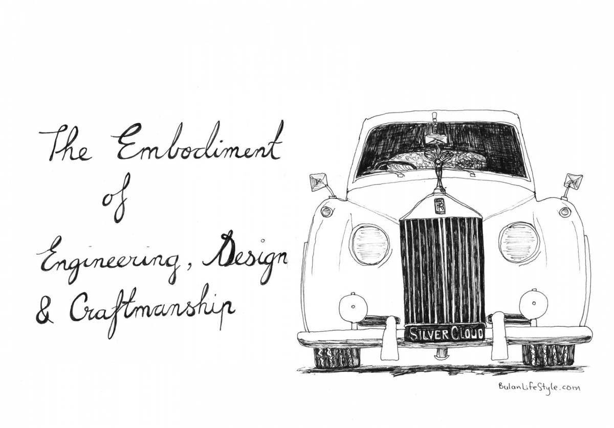 Photo Great coloring rolls royce phantom