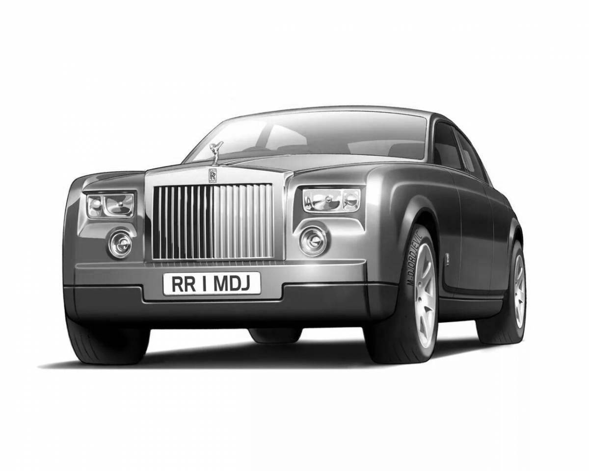 Photo Luxury coloring rolls royce phantom