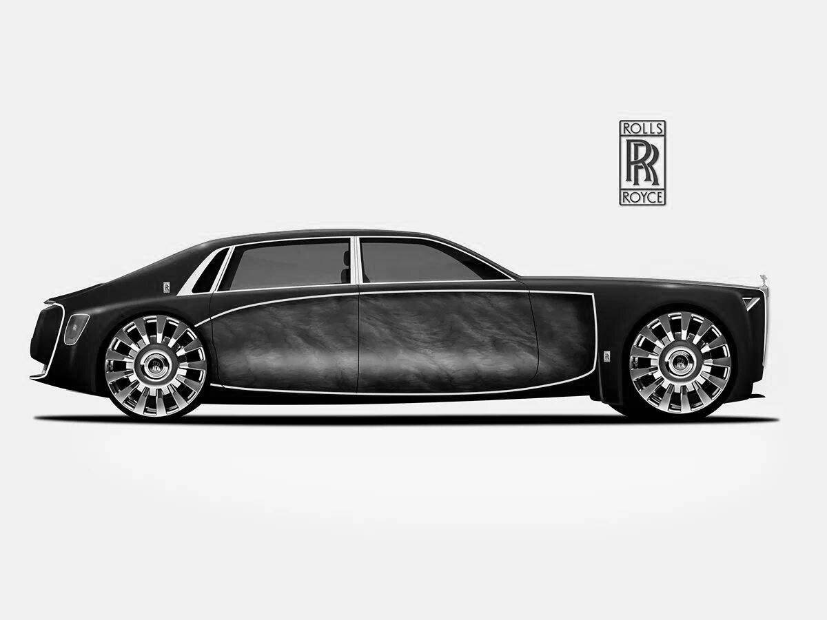 Elegant coloring rolls royce phantom