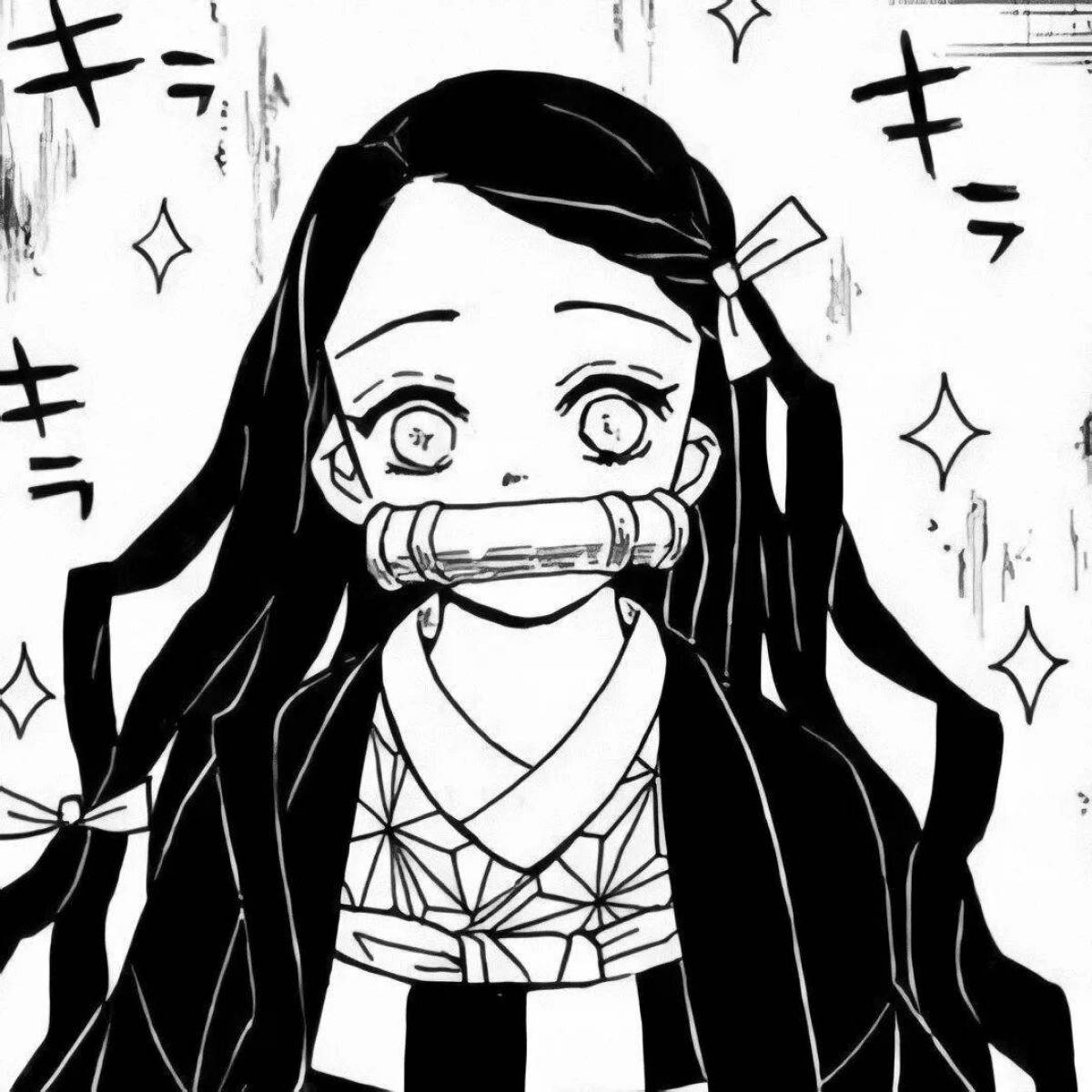 Magic coloring nezuko and zenitsu