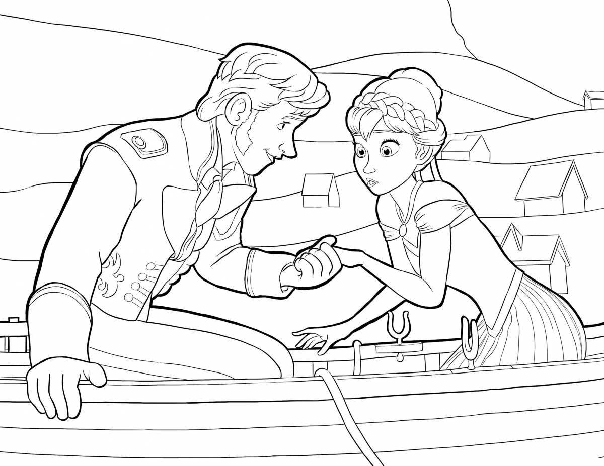 Coloring page gorgeous gosh and the world