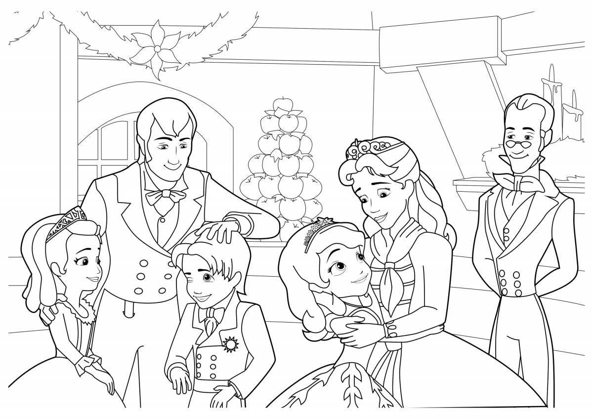 Amazing gosh and world coloring page