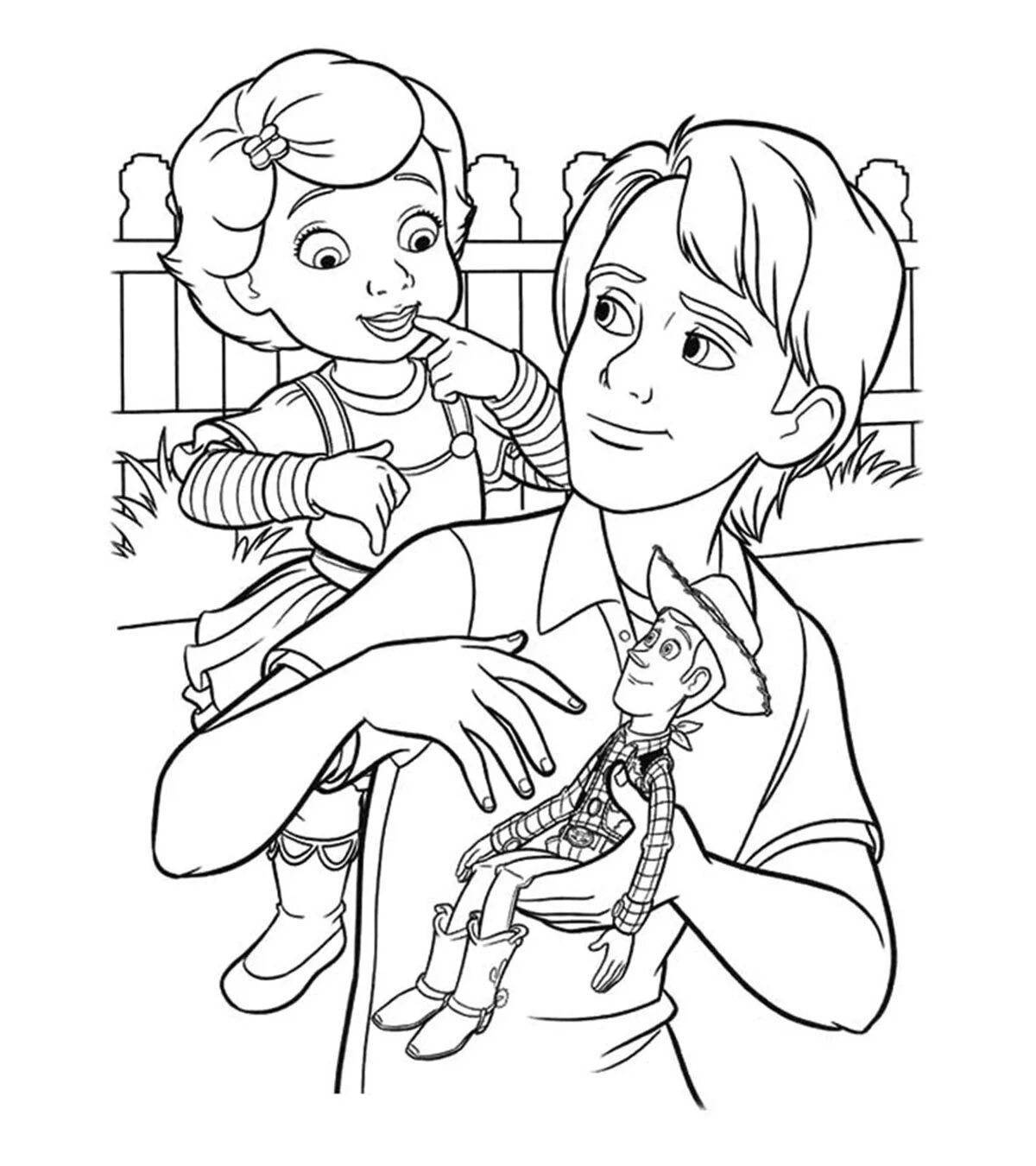 Inspirational gosh and world coloring page