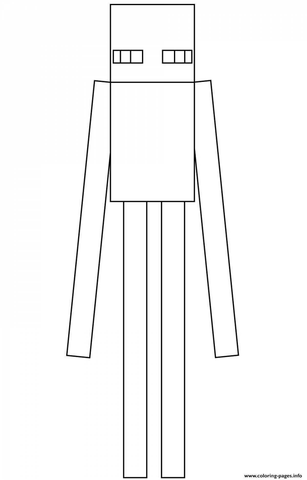 Как рисовать эндермена из майнкрафта