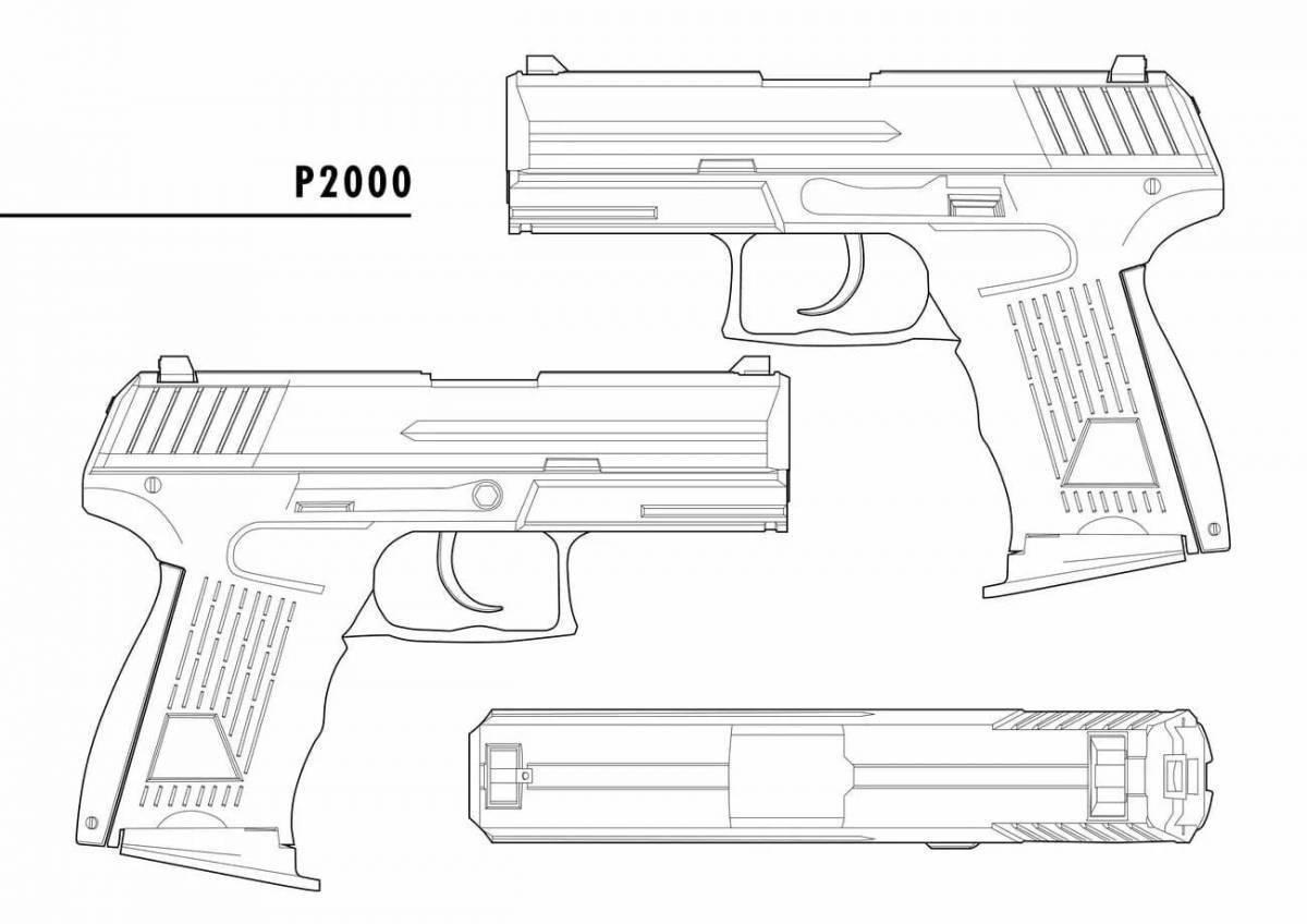 P2000 пистолет чертеж