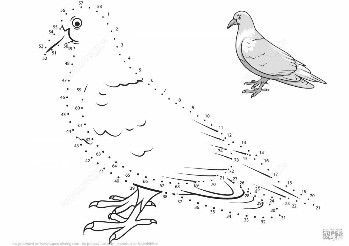 зимующие птицы по точкам. зимующие птицы по точкам. синичка раскраска для детей. обведи по точкам птицы. рисование птиц по точкам.