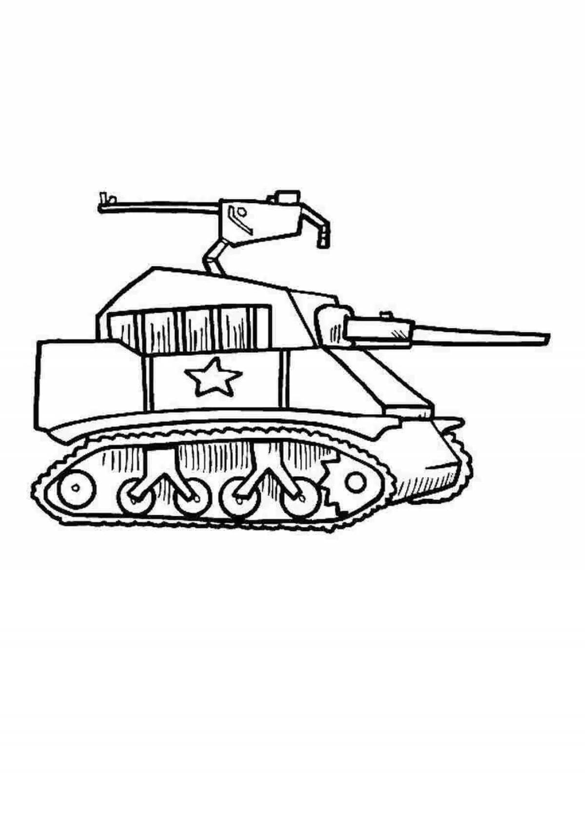 Раскраски мультики про танки