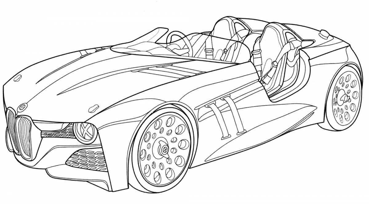раскраска бмв ай 8