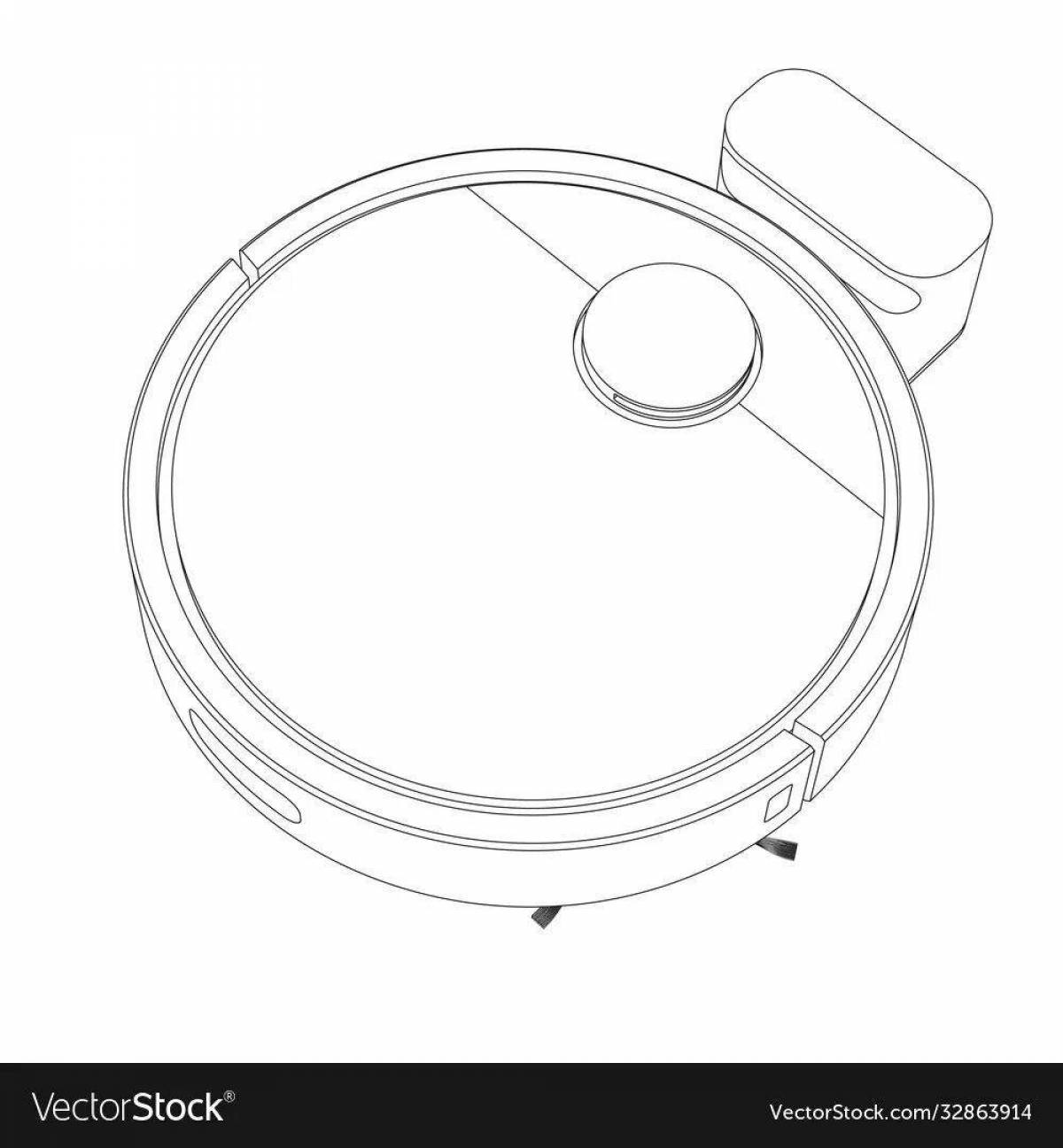 Как рисовать робота пылесоса