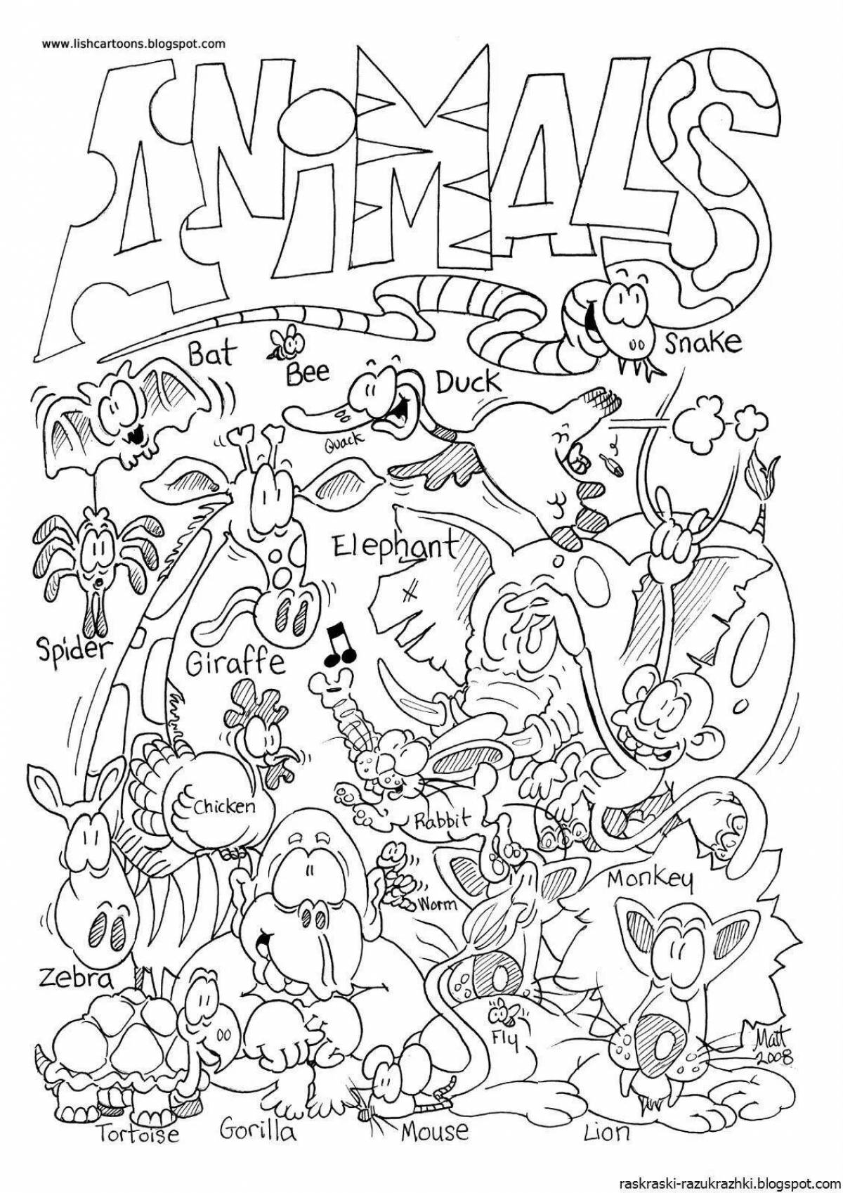 Photo Color-wonder English coloring book for 2nd grade