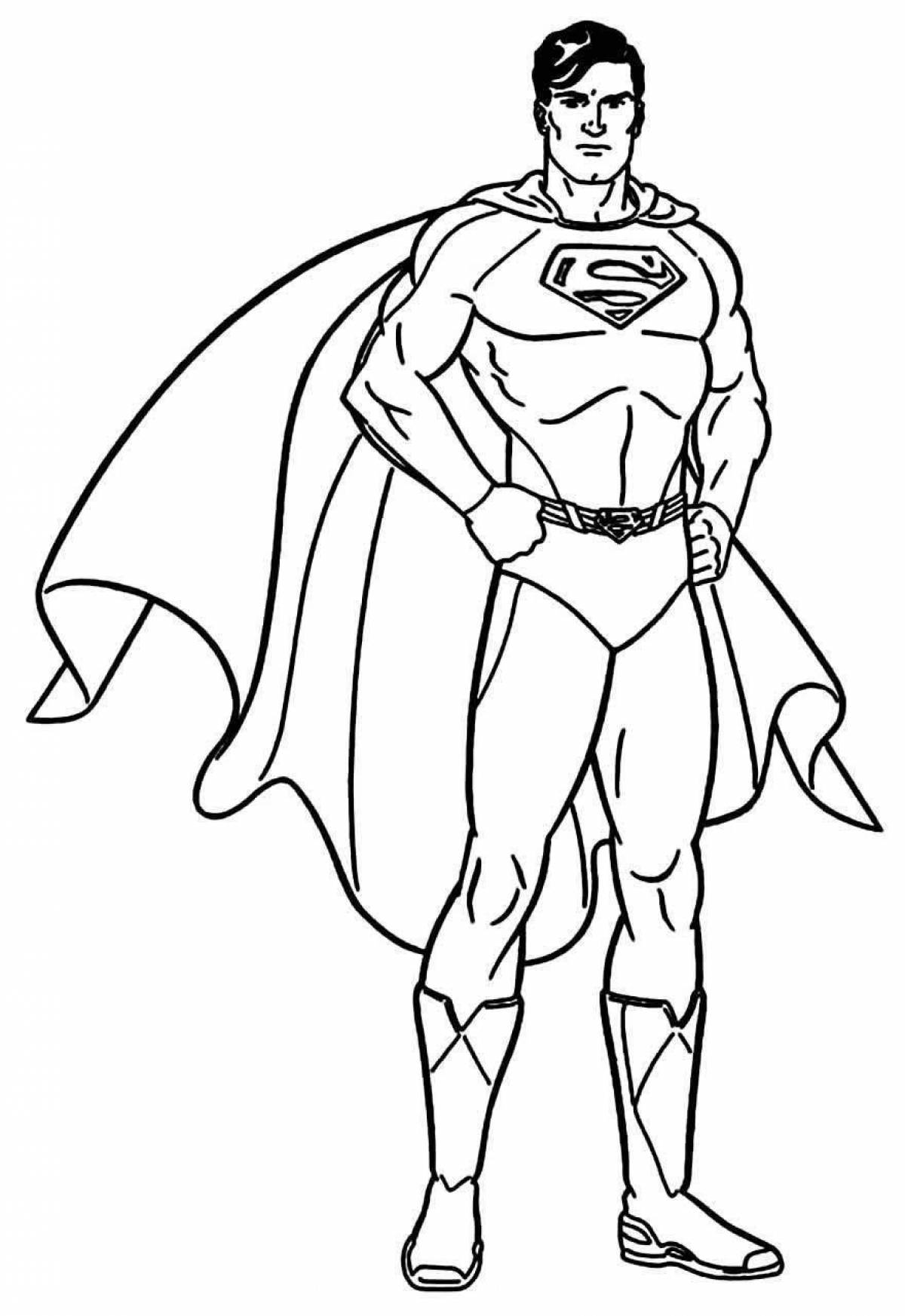 Amazing superman and batman coloring pages