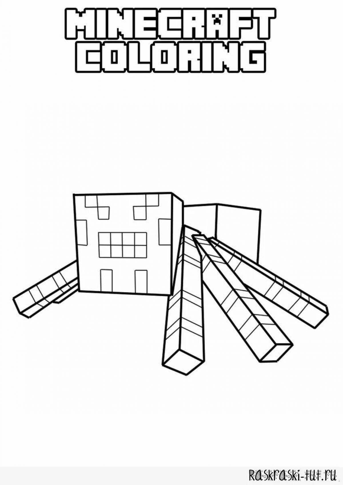 Fairy minecraft ace coloring page