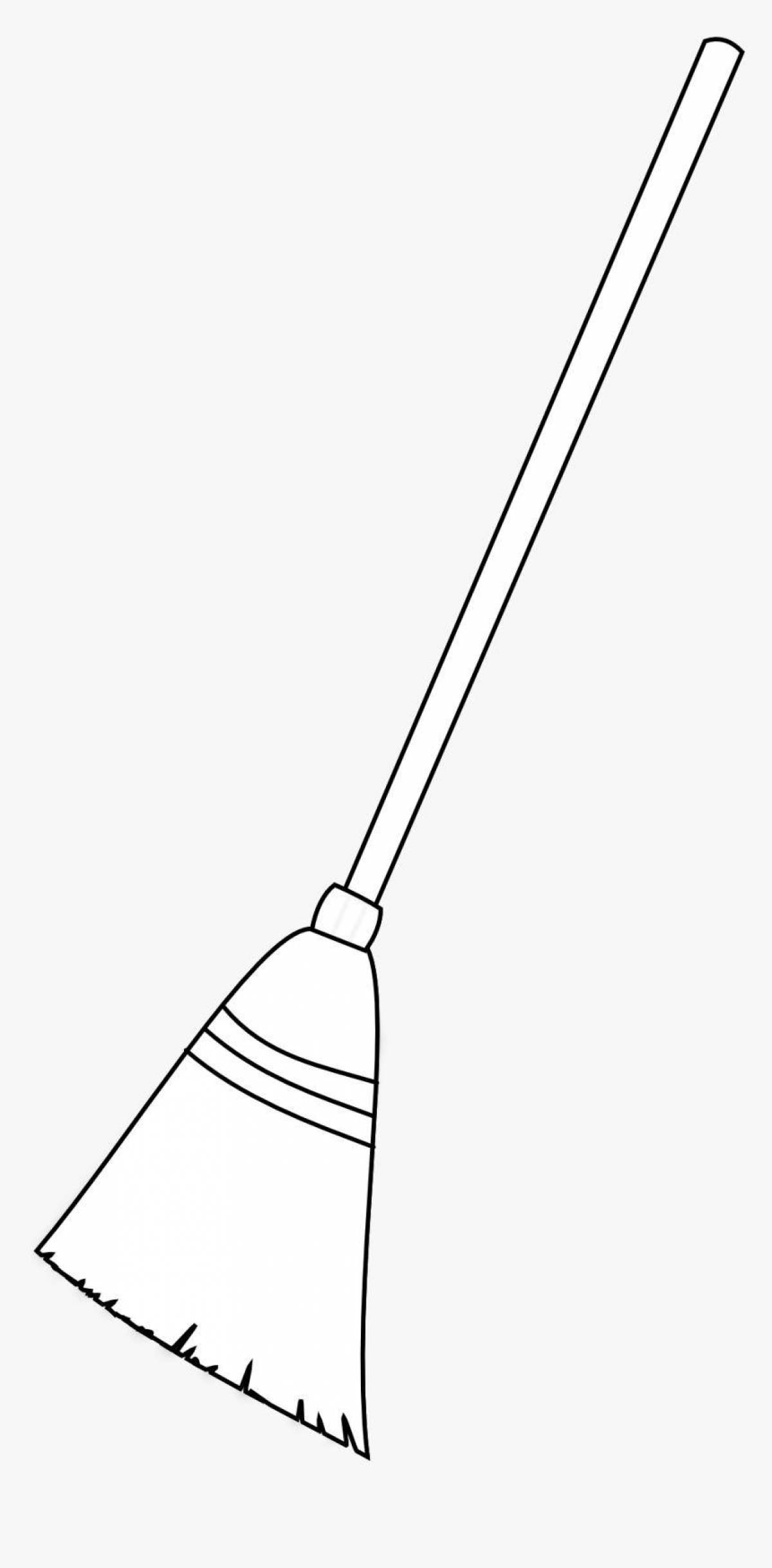 Great broom coloring book for kids