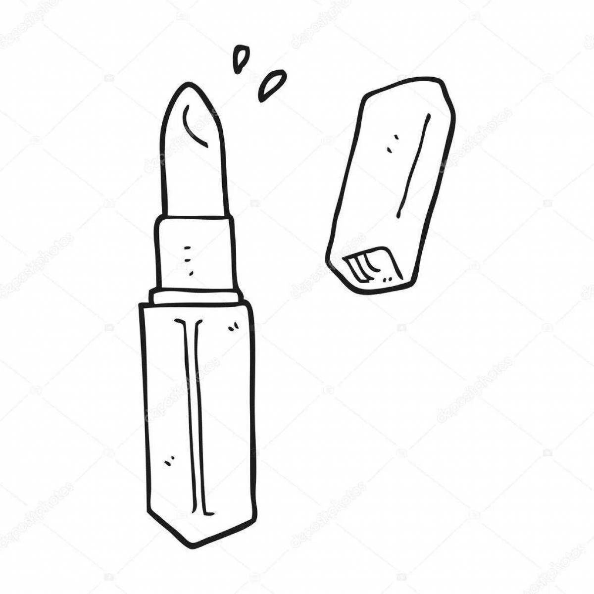 Bright lipstick coloring book for kids