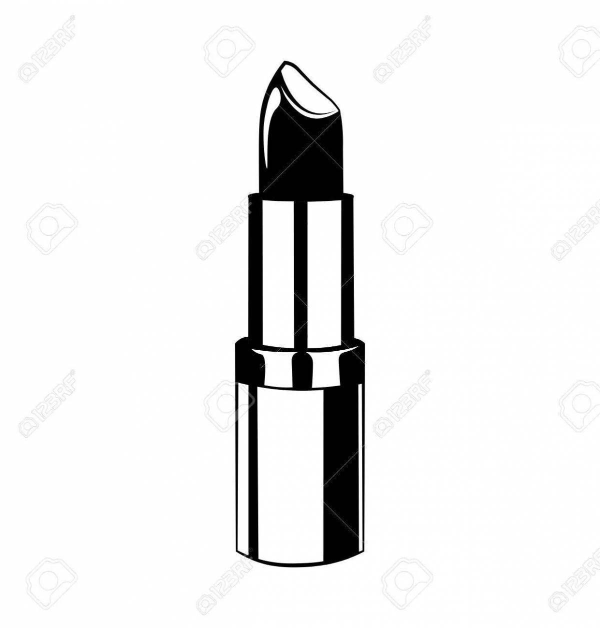 Wonderful lipstick coloring for kids