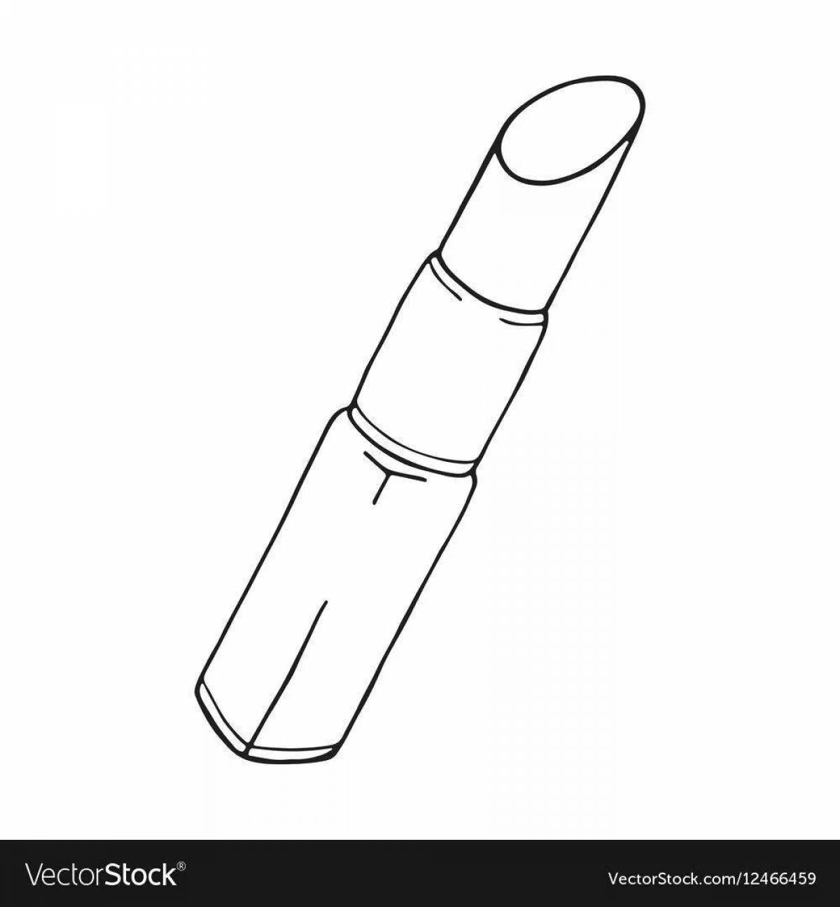Flawless Lipstick Coloring Page for Babies