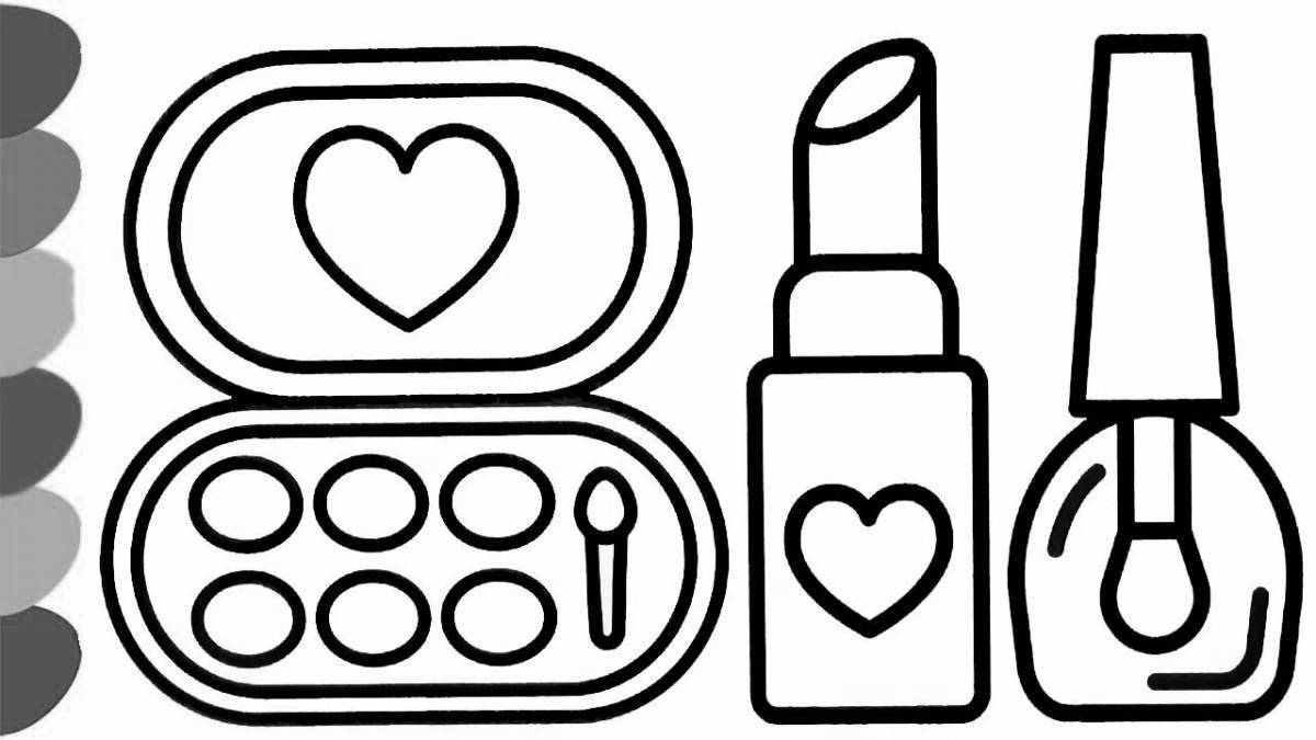 Junior Glowing Lipstick Coloring Page
