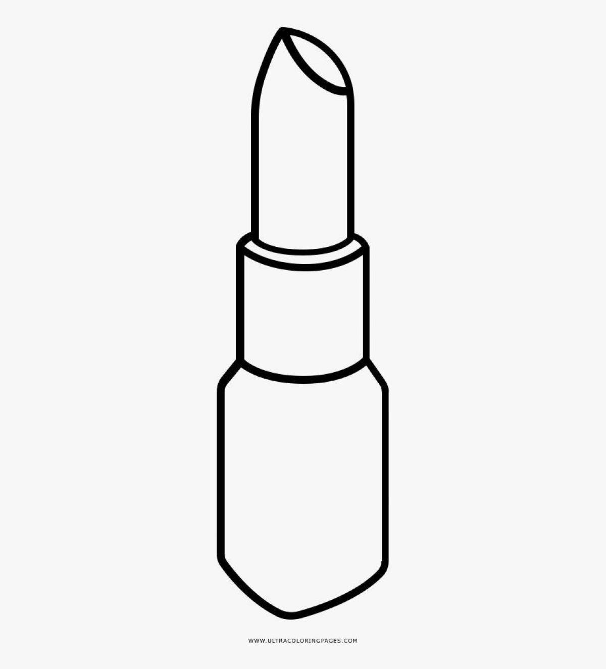 Adorable lipstick coloring book for kids