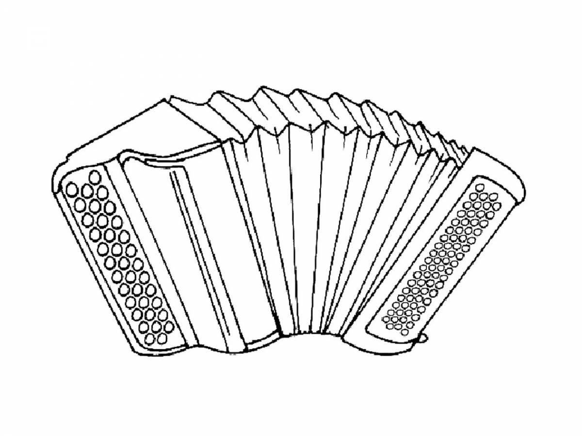 Adorable accordion coloring book for kids