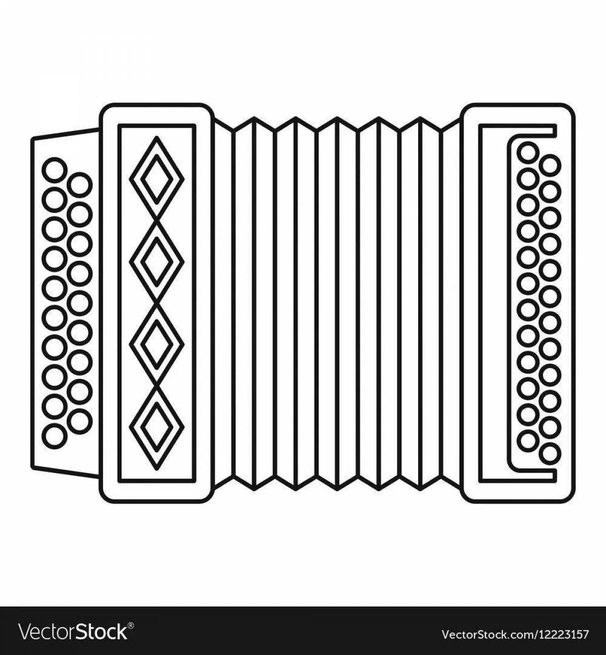Glowing accordion coloring book for kids