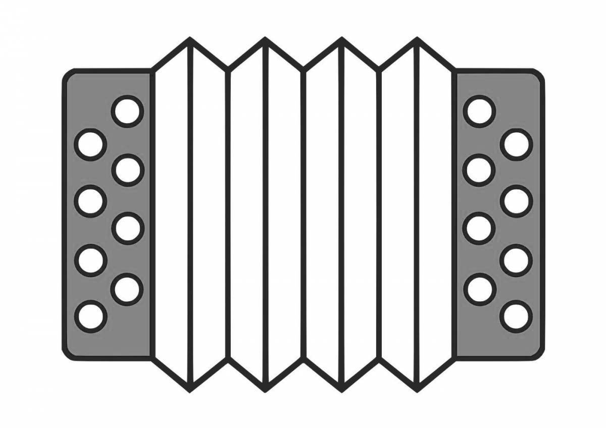 A fun accordion coloring book for kids