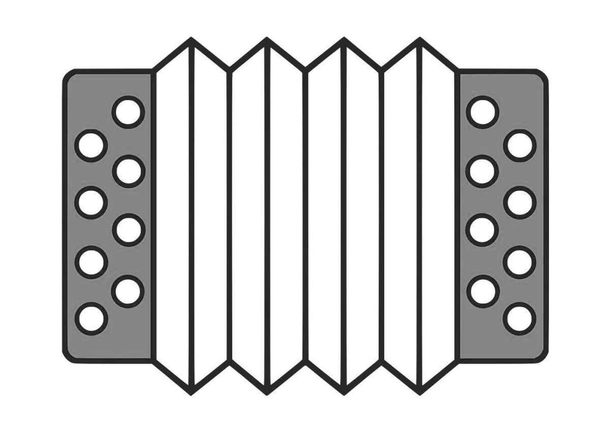 Увлекательная аккордеонная раскраска для детей