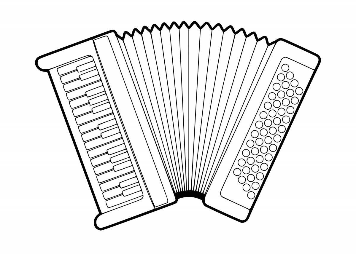 Fun coloring accordion for babies