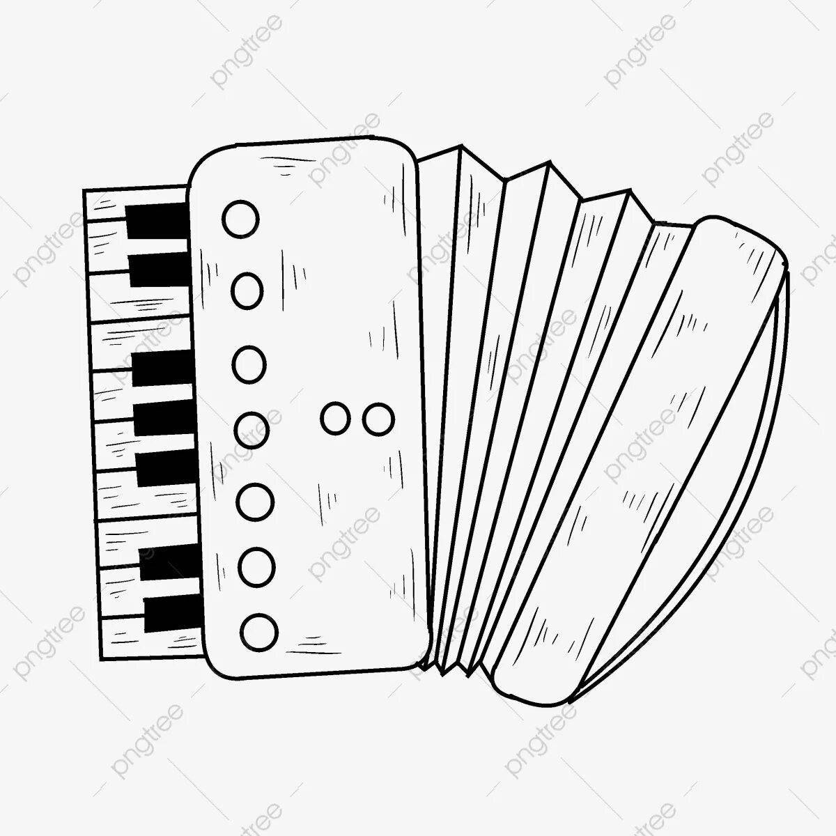 Magic accordion coloring book for kids