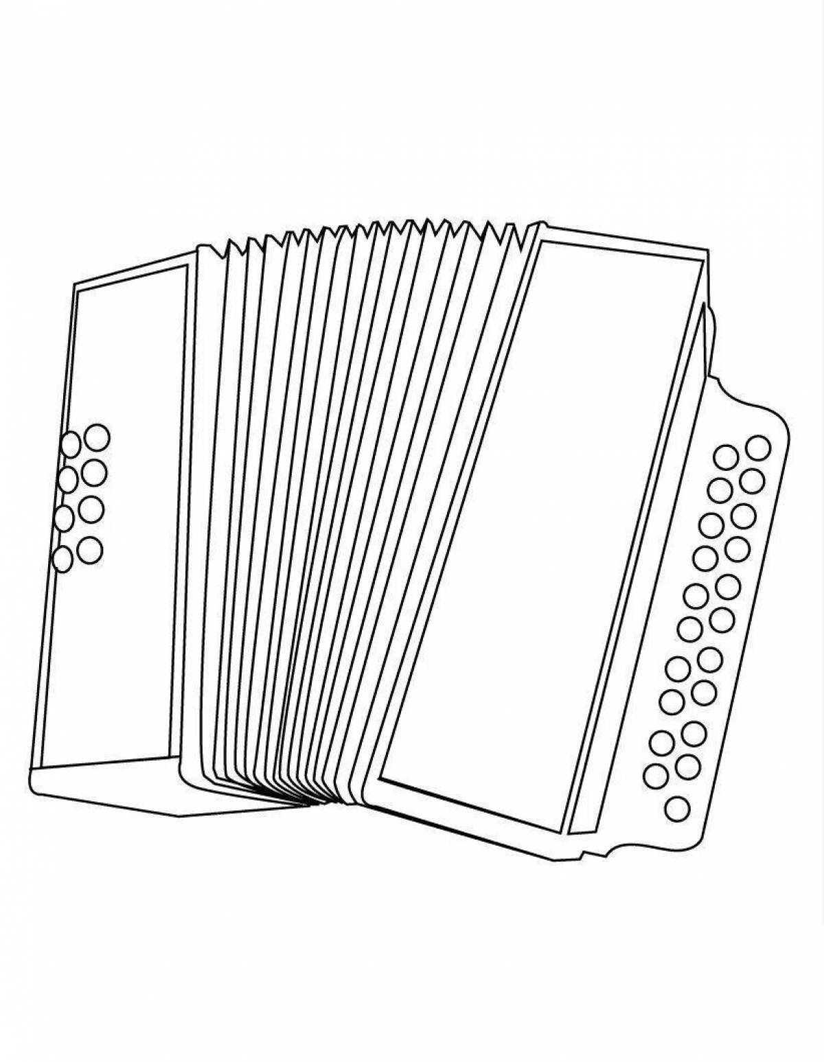 Joyful accordion coloring book for toddlers