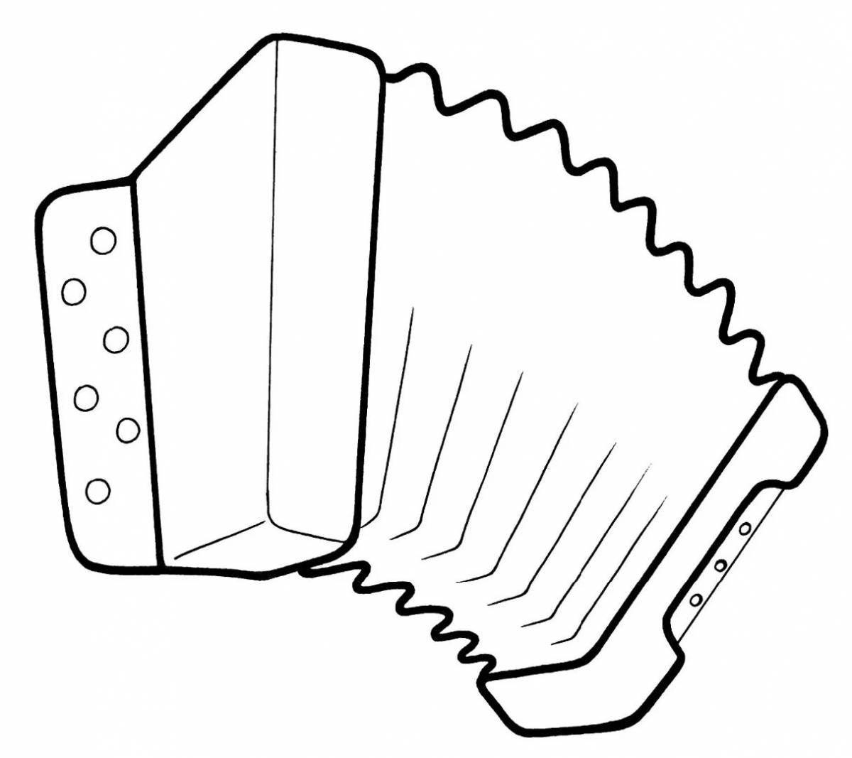 Exciting accordion coloring book for babies