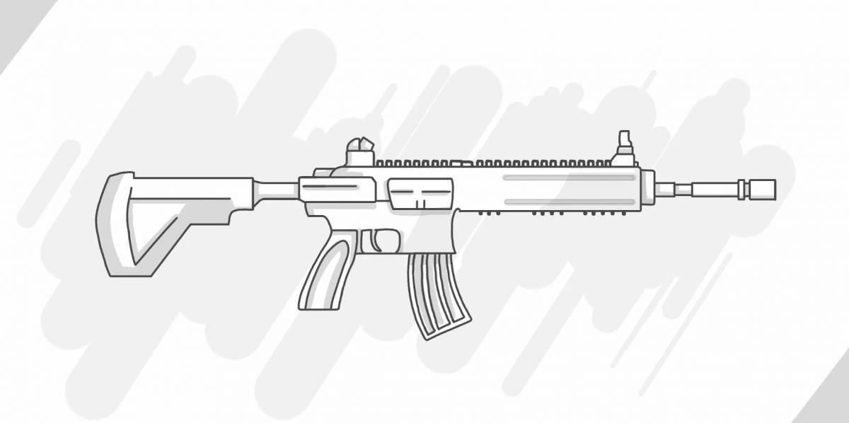 Fun coloring page of standoff 2 skins