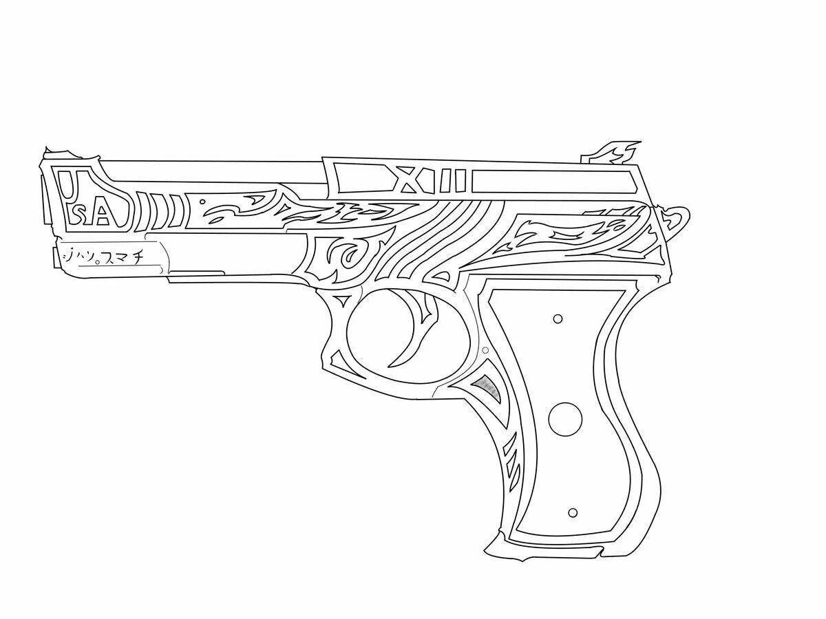 Brilliant standoff 2 skins coloring page