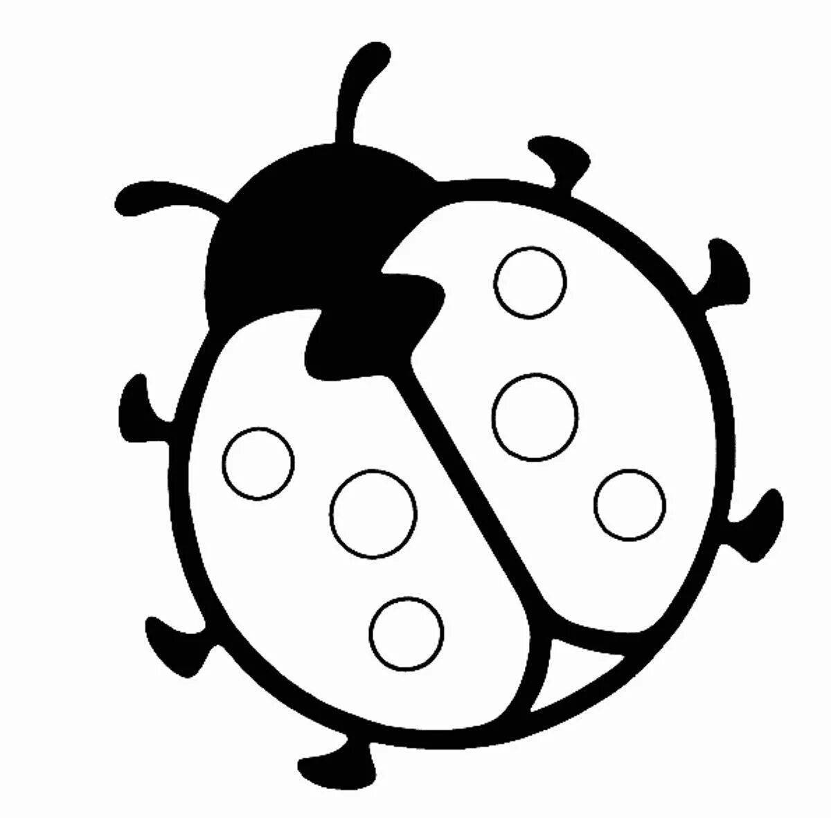 Excellent drawing of a ladybug