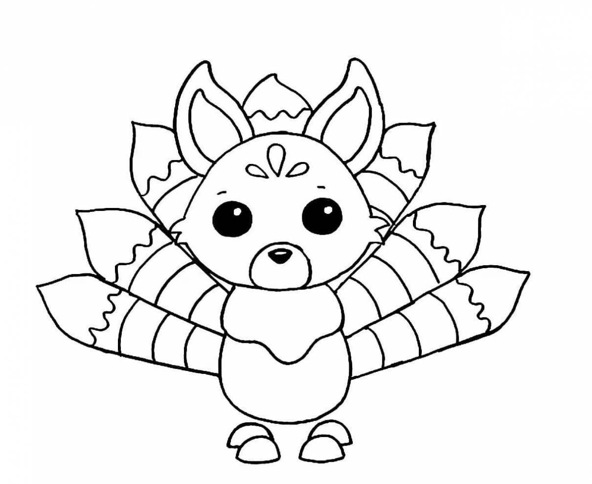 Cute animal coloring pages by adopt me