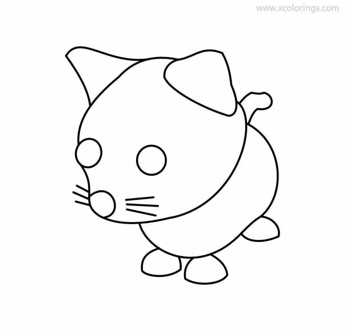 Sweet pet coloring pages from adopt me