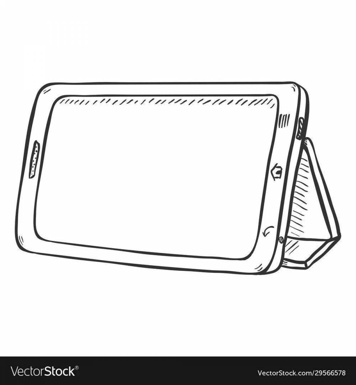 Attractive ipad coloring book with stylus