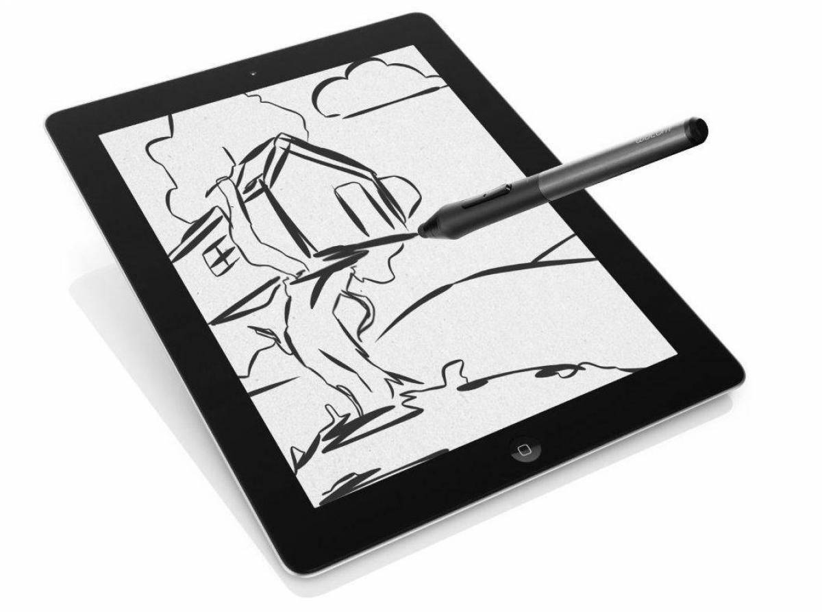 Ipad coloring book with stylus