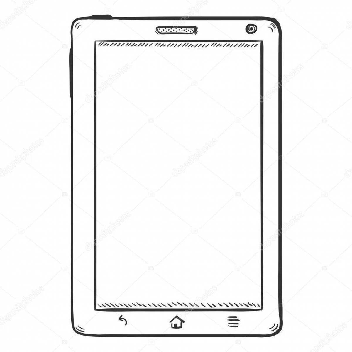 Delightful ipad coloring book with stylus