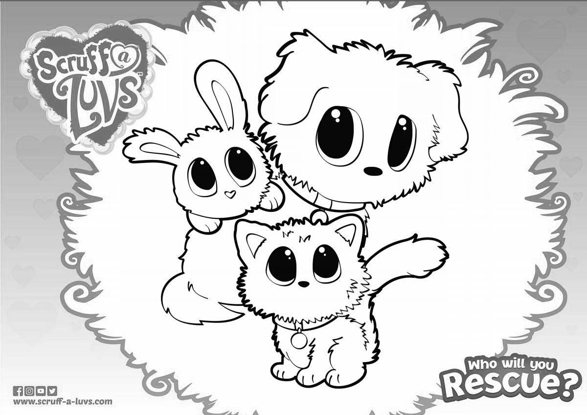 Coloring pages for girls cute fluffies