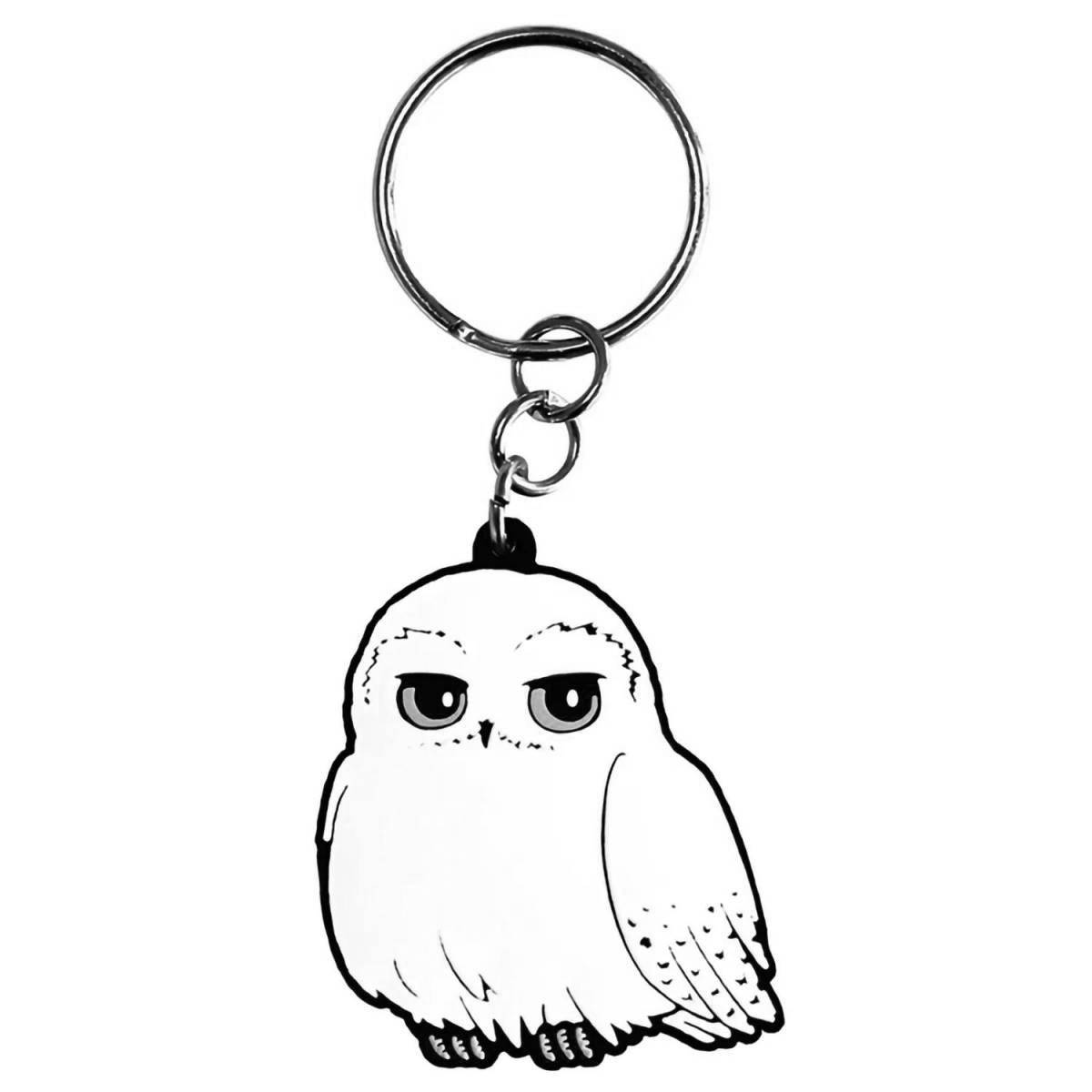 Impressive coloring of hedwig from harry potter